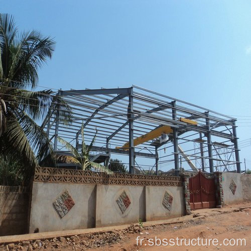 Entrepôt de structure en acier au Ghana